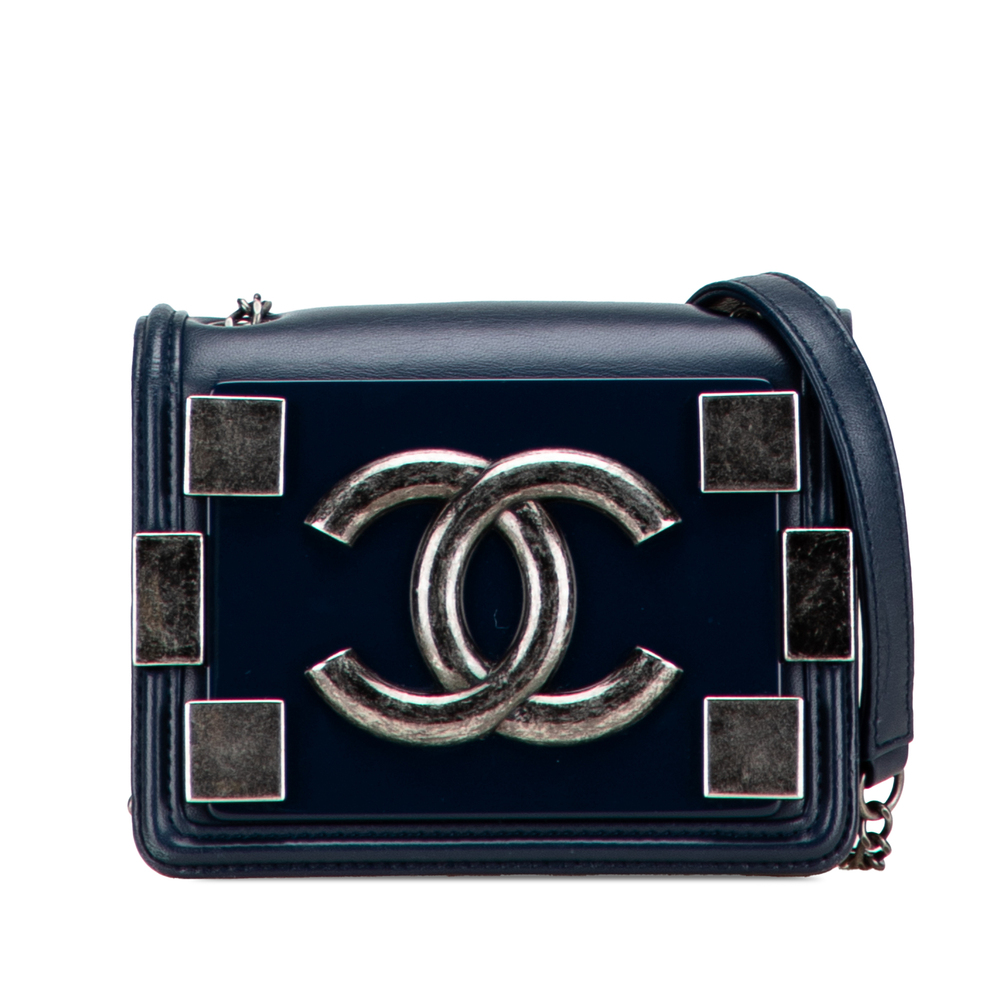 Pre-Loved Chanel Mini Acrylic and Calfskin Boy Brick Flap